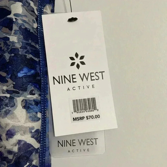Nine West Active Mesh-Inset Cropped Leggings - Picture 5 of 9